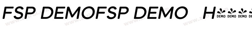 FSP DEMOFSP DEMO   H字体转换